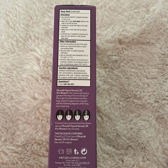 Virtue Flourish Hair Growth Treatment Set - Purple - Picture 3 of 6